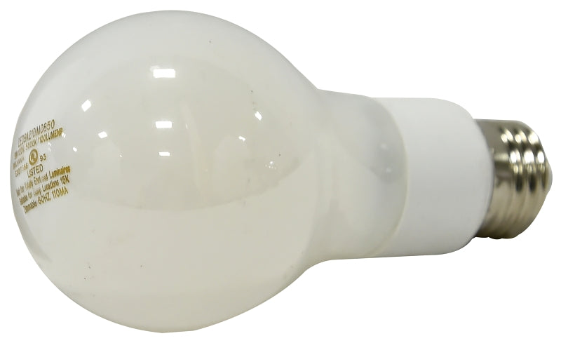 Sylvania 40727 LED Bulb, General Purpose, A19 Lamp, 75 W Equivalent, E26 Lamp Base, Dimmable, Frosted, Daylight Light