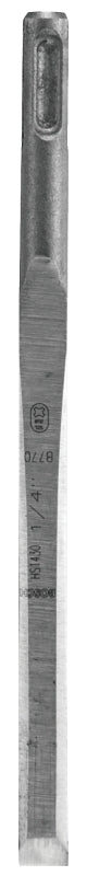 Bosch HS1430 Chisel, 1/4 in Tip, 7 in OAL, Steel Blade