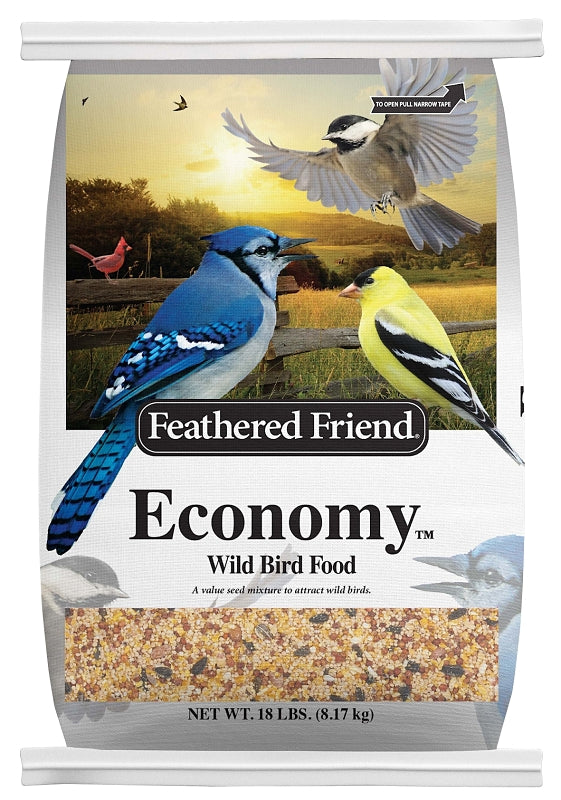 Feathered Friend Economy Series 14465 Wild Bird Food, 30 lb, Bag