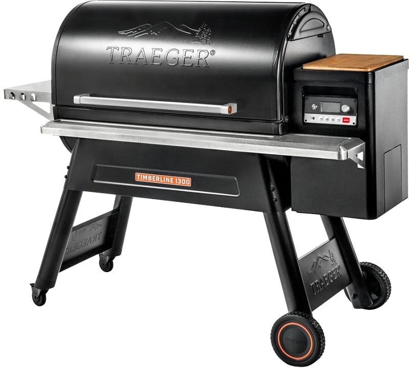 Traeger 1300 TFB01WLE Pellet Grill, 544 sq-in Primary Cooking Surface, 748 sq-in Secondary Cooking Surface, Steel Body