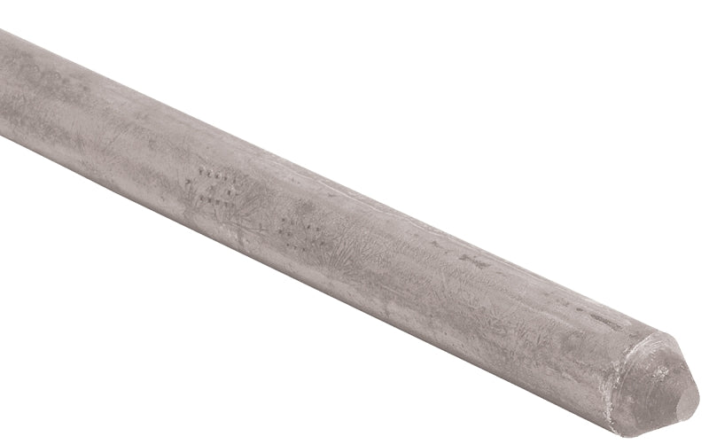 nVent ERICO 815860UPC Grounding Rod, 5/8 in Dia Nominal, 6 ft L, Steel, Galvanized