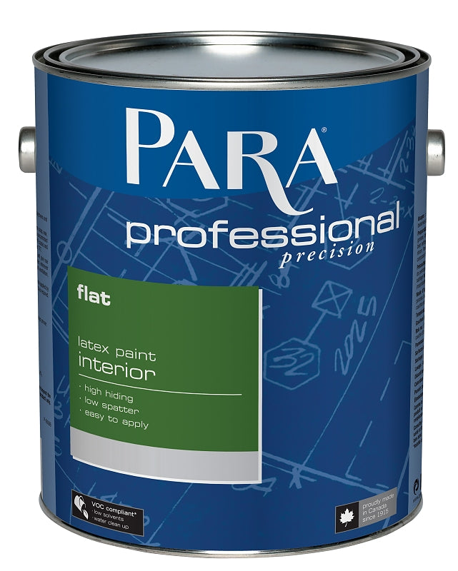 Para Professional Precision Series PR0041900-16 Interior Paint, Water, Flat, White Tint, 1 gal