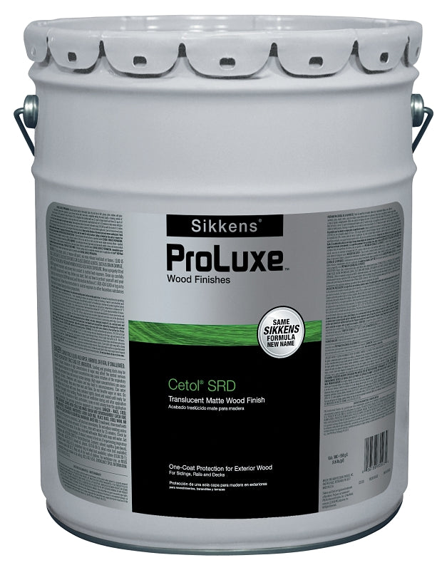 PPG Proluxe Cetol SRD RE SIK250-078/05 Wood Finish, Matte, Natural, Liquid, 5 gal, Pail