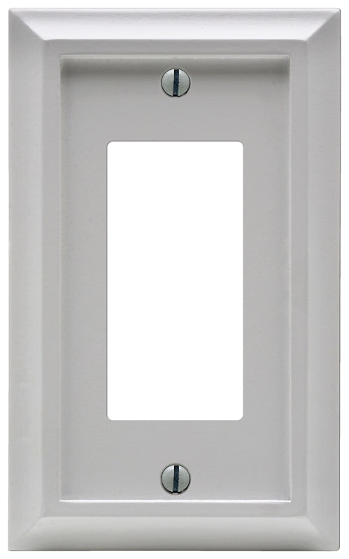 Amerelle Deerfield 2040RW Wallplate, 1 -Gang, Wood, White