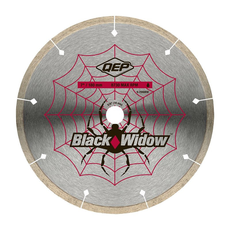 QEP Black Widow 6-7008BW Blade, 7 in Dia