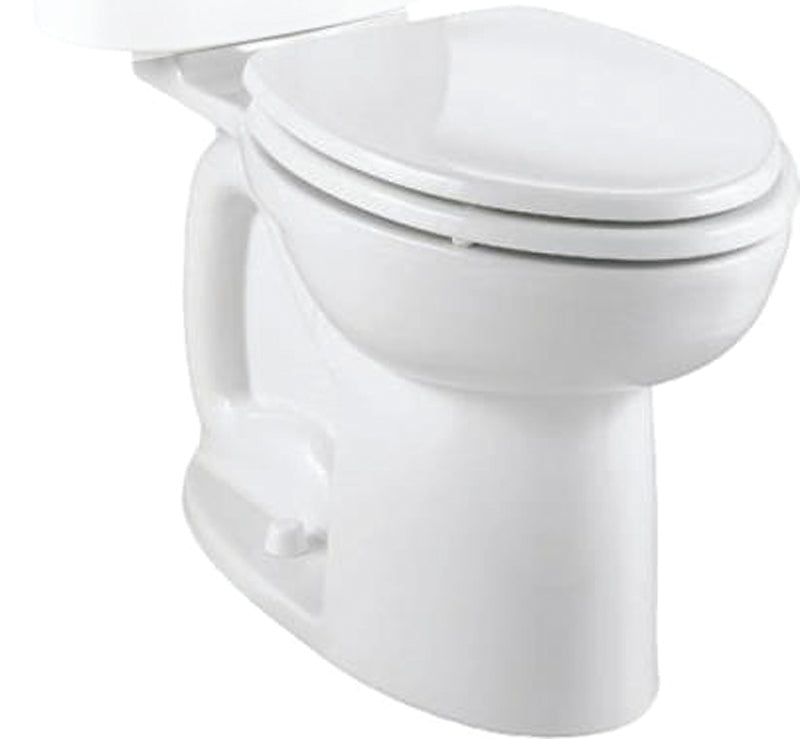 American Standard Cadet 3 3717A001.020 Toilet Bowl, Elongated, 12 in Rough-In, Vitreous China, White, Floor Mounting