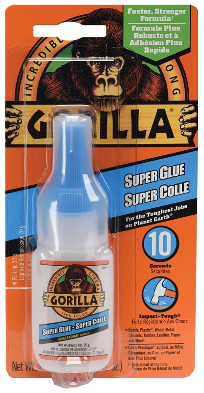 Gorilla 11238 Super Glue, Liquid, White, 15 g Bottle