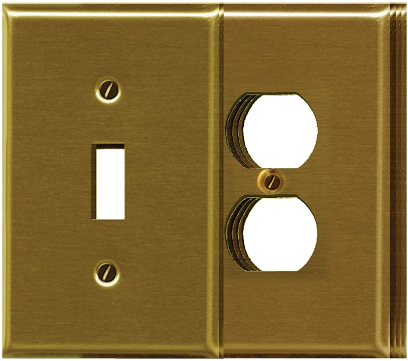 2-163T-D6 BRASS WALLPLATE VALU