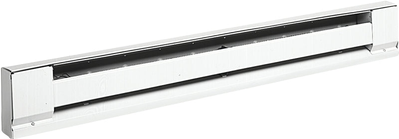 TPI 2900S Series H2910-048SW Baseboard Heater, 4.2/3.6 A, 208/240 V, 3413/2550 Btu/hr BTU, White