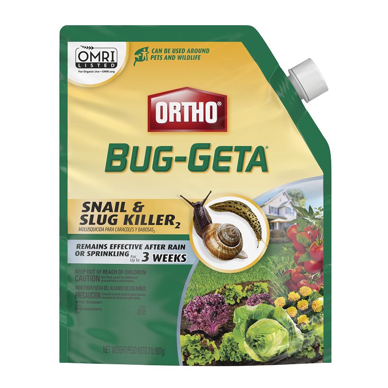 Ortho Bug-Geta 0474510 Snail and Slug Killer, Solid, 2 lb Bag