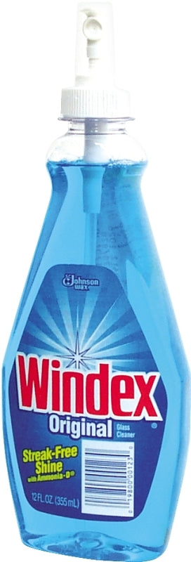 Windex 00123 Glass Cleaner, 12 oz Bottle, Liquid, Floral, Blue