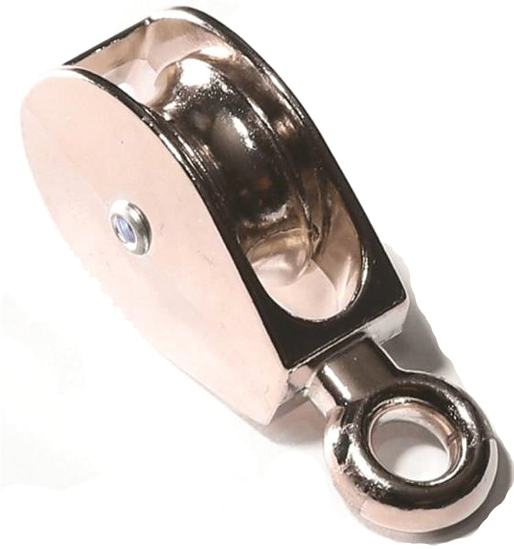 Baron C-0174ZD-1 1/2 Rope Pulley, 5/16 in Rope, 1-1/2 in Sheave, Zinc