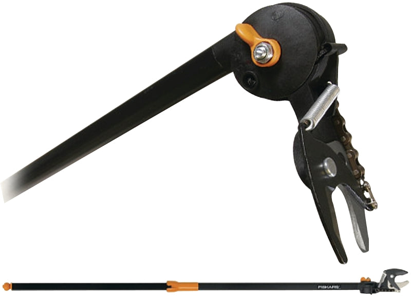 Fiskars 9234 Pole Pruner, 1-1/4 in Dia Cutting Capacity, Steel Blade, 62 in L Extension