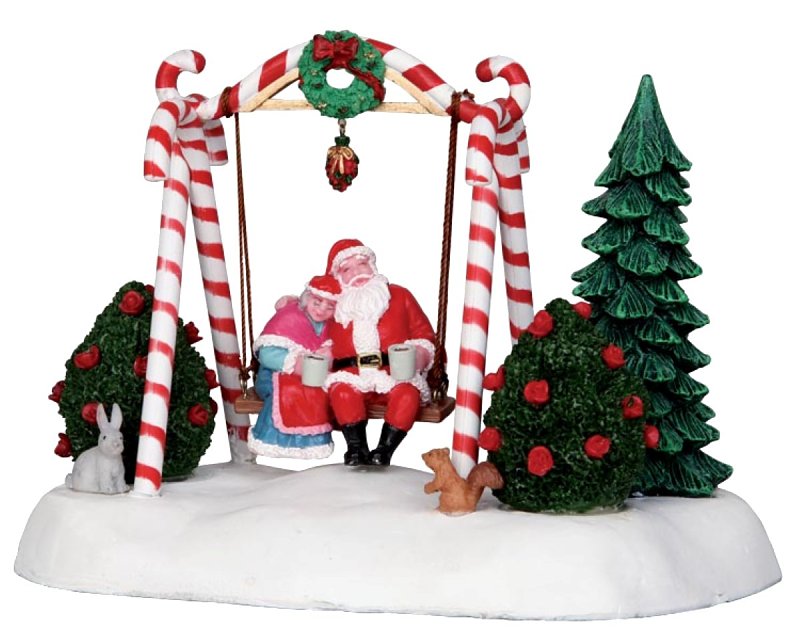 LIC LTD 24479 Santa Swing, Santa's Wonderland, Polyresin