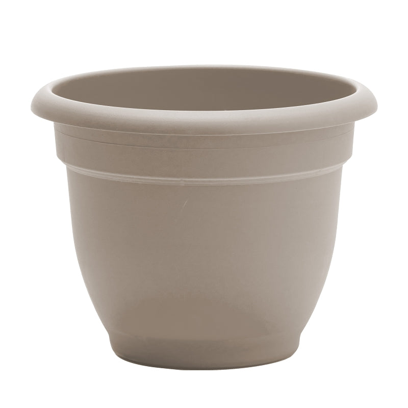 Bloem Ariana Series AP0683 Planter, 6-1/2 in W, 6-1/2 in D, Round, Plastic, Pebble Stone