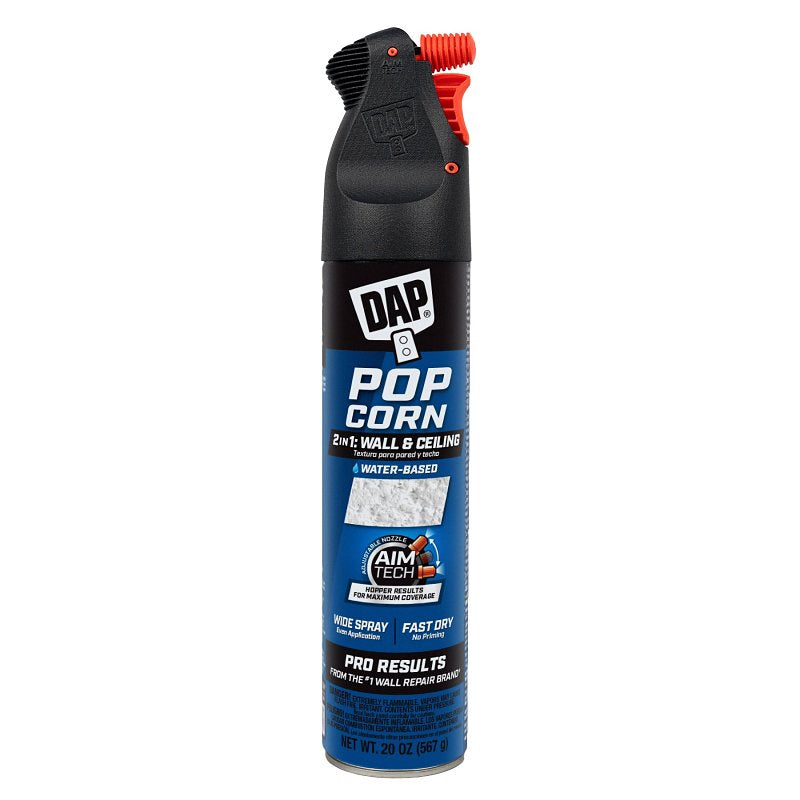 DAP 7079850025 2-in-1 Wall and Ceiling Spray, White, 20 oz, Can