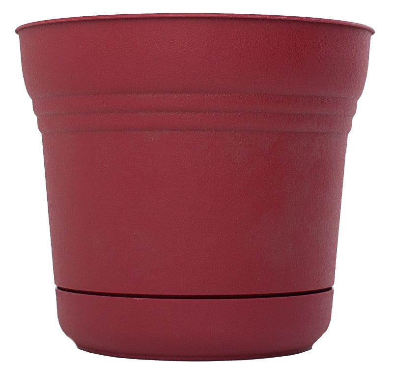 Bloem SP0713 Saturn Planter, Plastic, Burnt Red, Matte