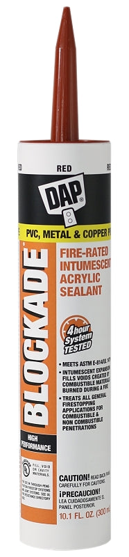 DAP BLOCKADE 18858 Acrylic Sealant, Red, 40 to 110 deg F, 10.1 oz