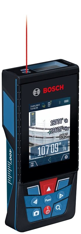 Bosch BLAZE Outdoor Series GLM400CL Laser Measure with Camera, 400 ft, +/-1/16 in Accuracy