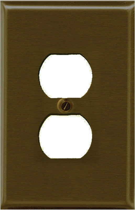 2-163DAB BRASS ANT. WALLPLATE