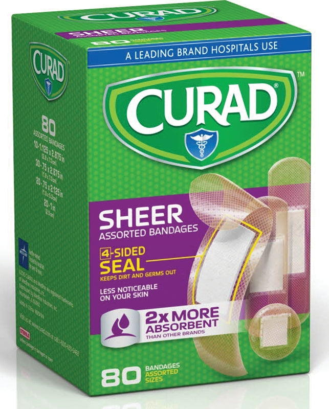 Curad CUR45243RB Adhesive Bandage, Fabric Bandage