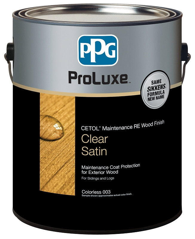 PPG Proluxe Cetol SIK61003/01 Wood Finish, Clear, Liquid, 1 gal, Can