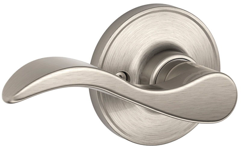 Schlage J Series J170SEV619LH Dummy Lever, Mechanical Lock, Satin Nickel, Lever Handle, Metal, Residential