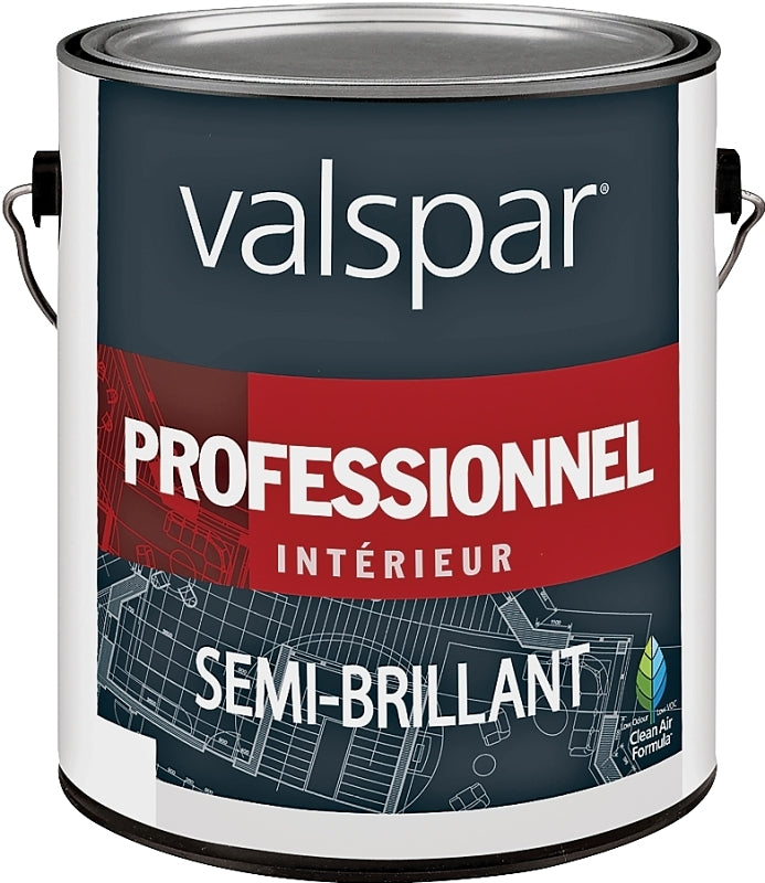 Valspar 11900 Series 11914-1GAL Interior Paint, Semi-Gloss, Neutral, 1 gal, Can, Latex Base