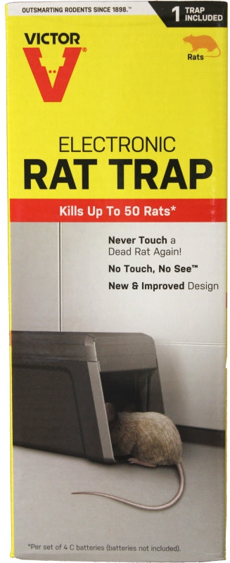 Victor M241 Rat Trap, 8-1/2 in L, 4 in W, 4.7 in H