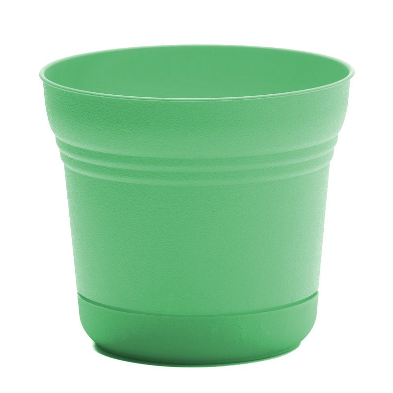 Bloem Saturn Series SP0736 Planter, 7-1/4 in Dia, 6-1/2 in H, Round, Plastic, Mint Green