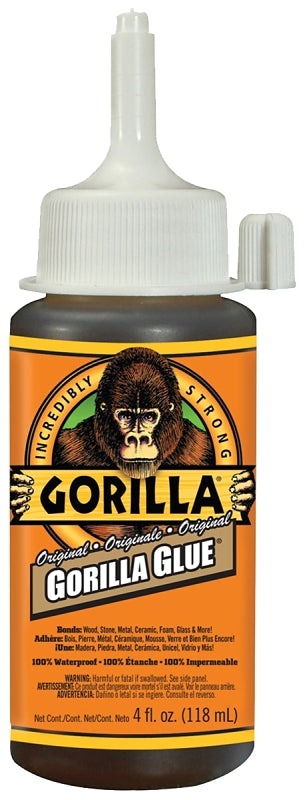 Gorilla 5100402 Wood Glue, Brown, 4 oz