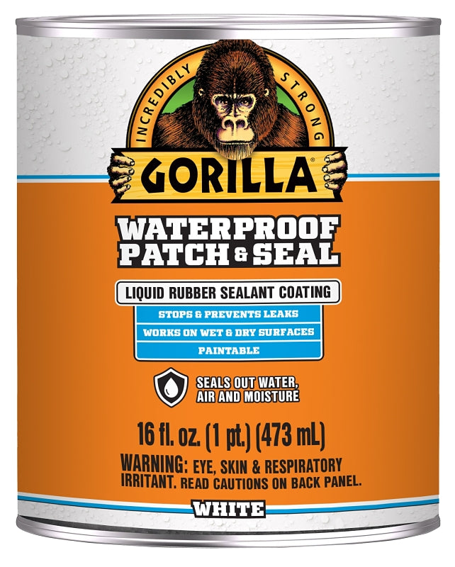 Gorilla 105343 Rubberized Spray Coating, Waterproof, White, 16 oz