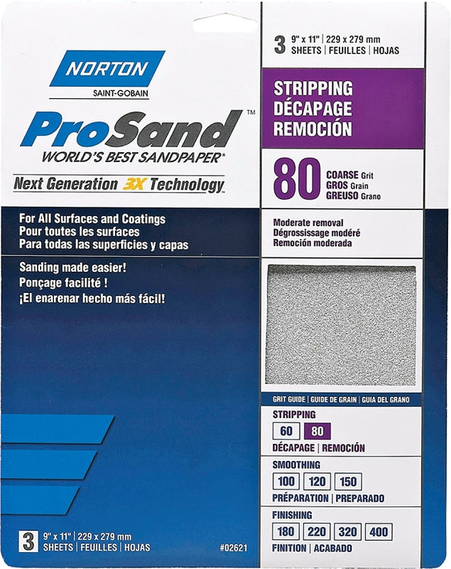 02621 SANDPAPER PRO 9X11 80