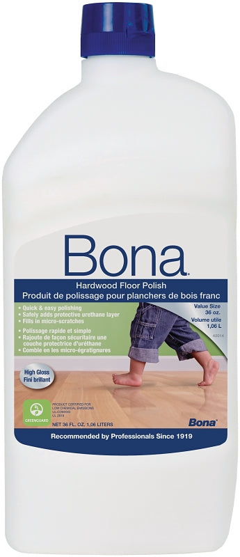 Bona WP510059002 Floor Polish, 36 oz Cartridge, Liquid, White