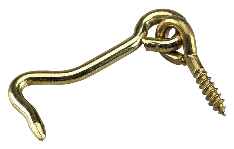 1385BR HOOK/EYE GATE BRASS 2IN