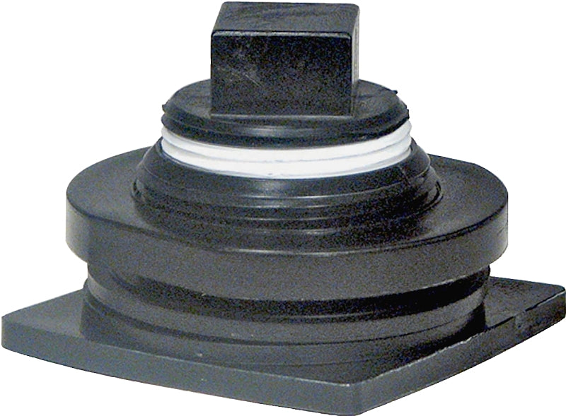 Rubbermaid FG505012 Drain Plug Kit, Plastic, Black, For: 1MDB5, 1MDB6, 1MDB7, 1MDB8, 1MDB9 Stock Tank