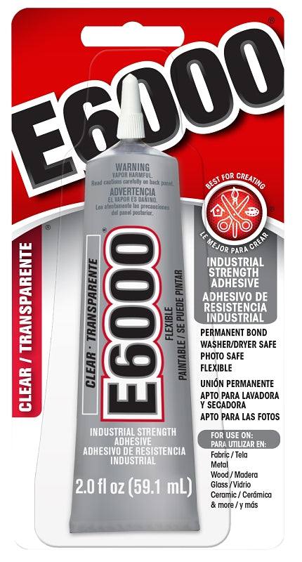 E6000 237032 Craft Adhesive, Clear, 2 oz, Tube