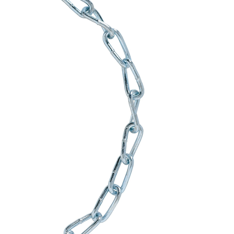 Baron 45950 Twist Link Coil Chain, 1/0, 20 ft L, 415 lb Working Load, Low Carbon Steel, Electro Galvanized