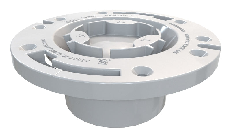 Oatey 43505 Closet Flange, 3, 4 in Connection, Plastic, For: 3 in, 4 in Pipes