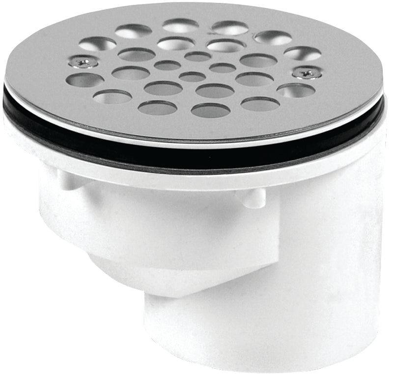 Oatey 42787 Shower Drain, PVC, Black/White