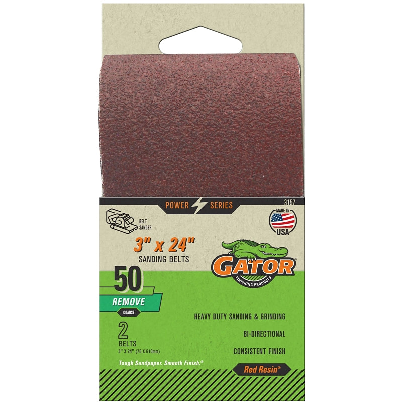 3157 ALUM OX BELT 3X24 50GRIT