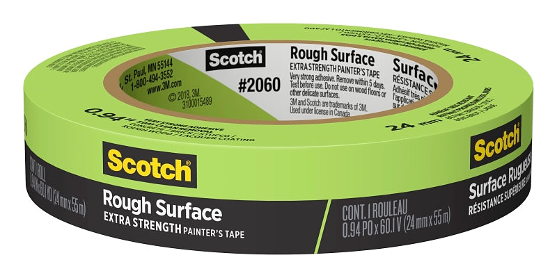 ScotchBlue 2060-24AP Painter's Tape, 60.1 yd L, 0.94 in W, Green