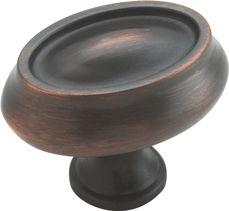 Amerock BP26127ORB Cabinet Knob, 1-3/16 in Projection, Zinc, Oil-Rubbed Bronze