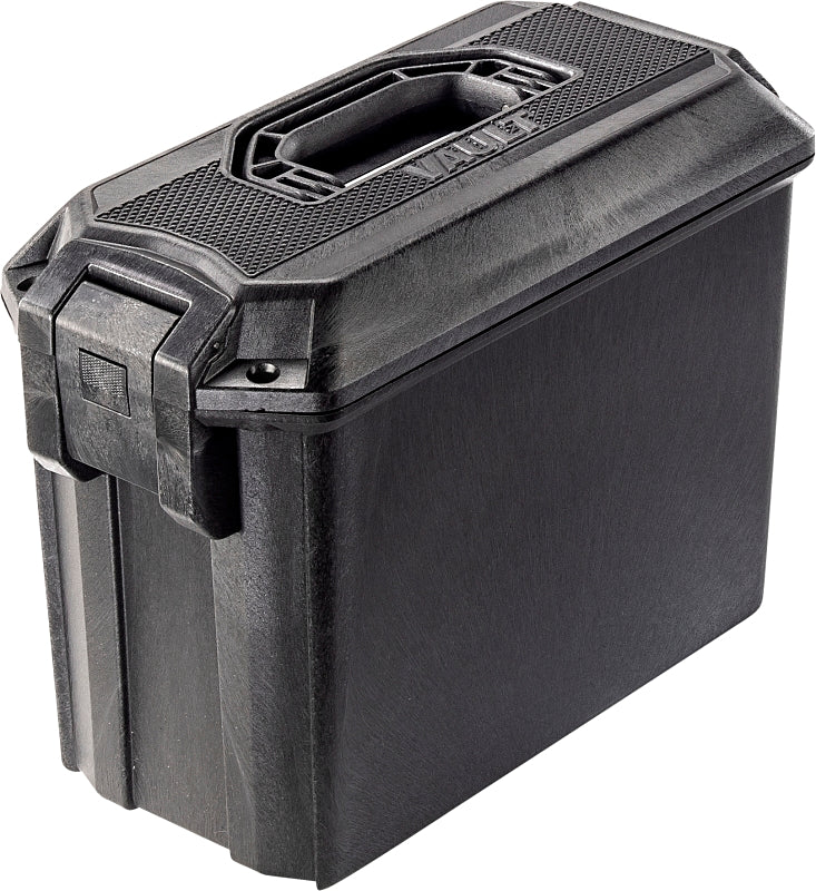 Pelican Vault Series VCV250-0010-BLK Ammo Case, 6.27 in L, 7.9 in W, 11.93 in H, ABS/Polyethylene, Black