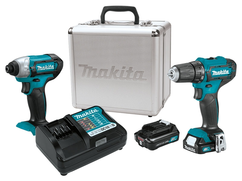 Makita CT232RX Combination Kit, Battery Included, 12 V, 2-Tool, Lithium-Ion Battery