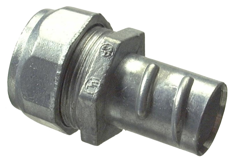 Halex 04905B Combination Conduit Coupling, 1/2 in Compression, 1 in OD, Zinc-Plated