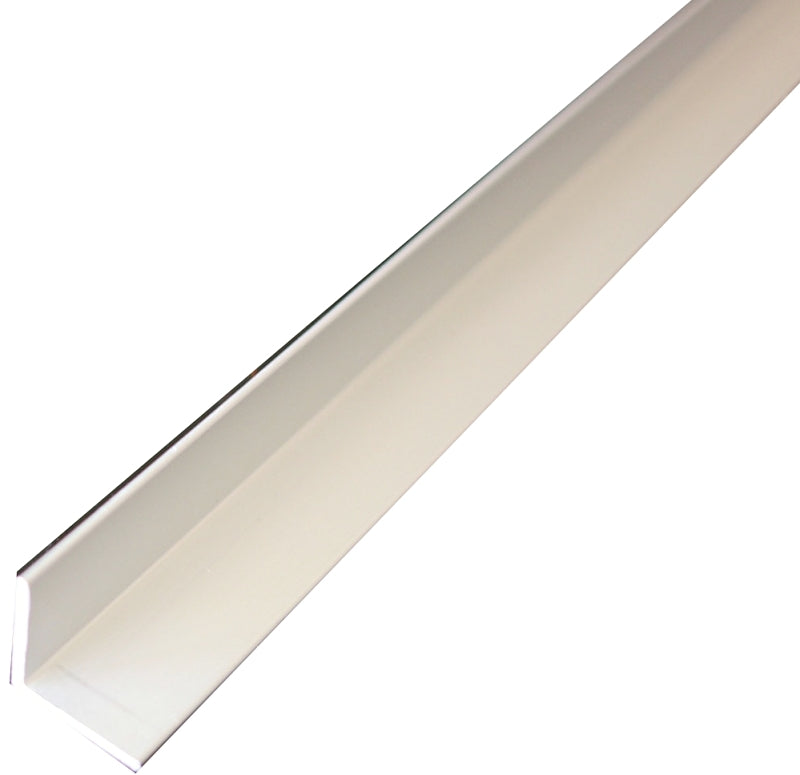 M-D 61184 Angle Stock, 1-1/2 in L Leg, 72 in L, 1/16 in Thick, Aluminum, Mill