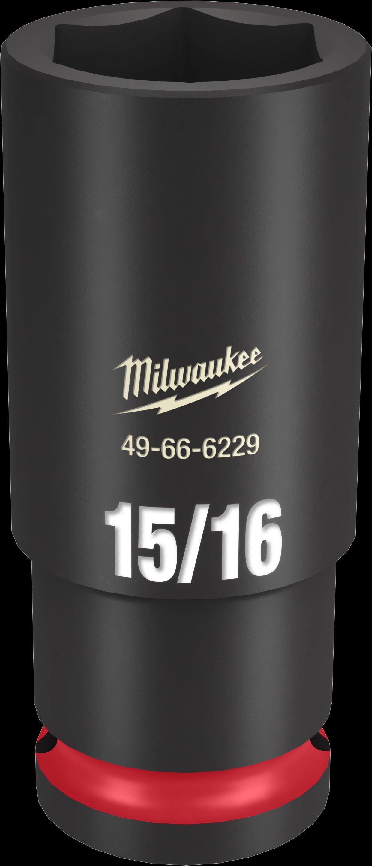 Milwaukee SHOCKWAVE Impact Duty Series 49-66-6229 Deep Impact Socket, 15/16 in Socket, 1/2 in Drive, Square Drive