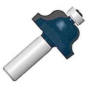 Bosch 85270MC Router Bit, 1 in Dia Cutter, 2-1/8 in OAL, 1/4 in Dia Shank, 2-Cutter, Steel