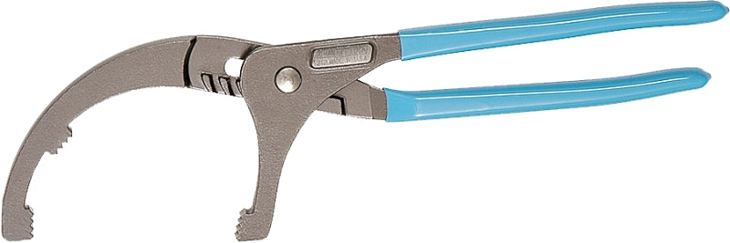 CHANNELLOCK 212 Oil Filter Plier, 12 in OAL, 4-1/4 in Jaw Opening, Blue Handle, Comfort-Grip Handle, 2-1/2 in L Jaw